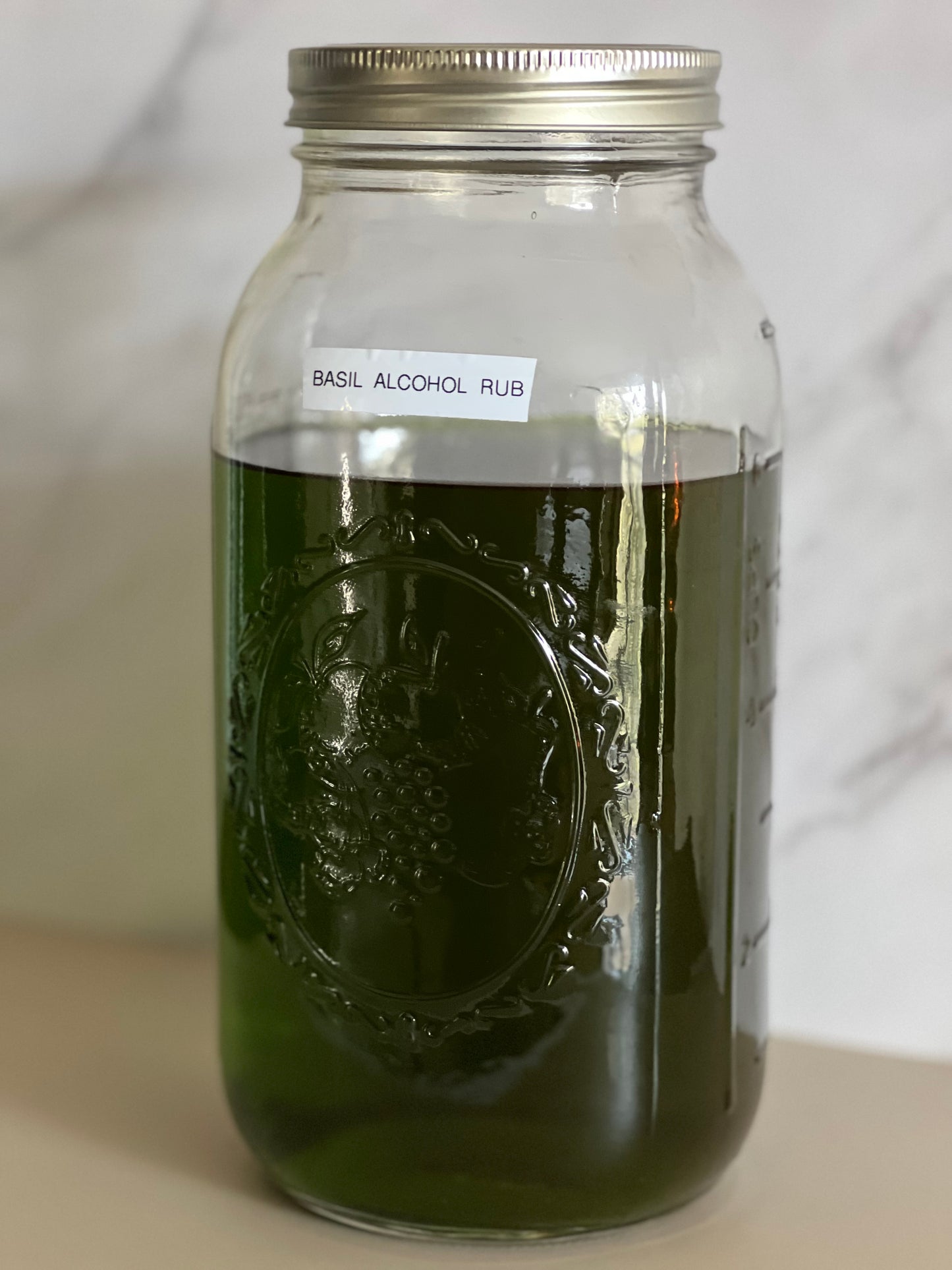 Basil Infused Massaging Alcohol